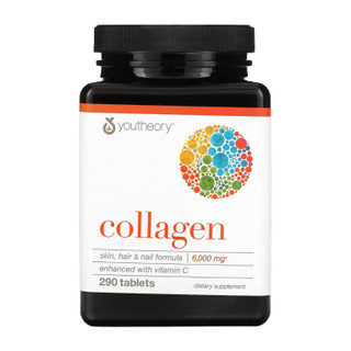 قرص کلاژن یوتئوری 290 عدد Youtheory Collagen حاوی بیوتن و ویتامین C