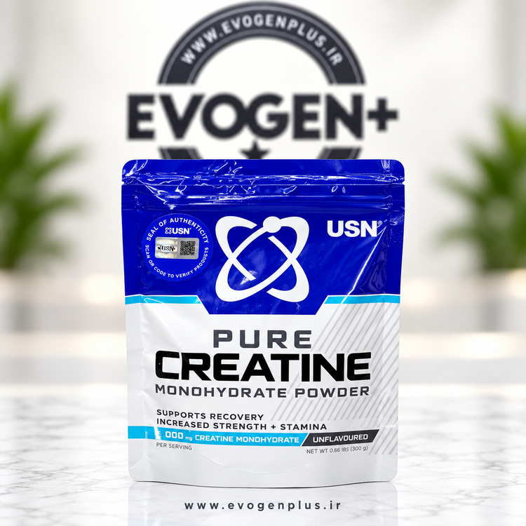 کراتین مونوهیدرات خالص پاکتی یو اس ان ۳۰۰ گرم | ۶۰ سروینگ USN Pure Creatine